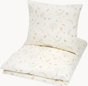 Conjunto de roupa de cama de bebé em cetim de algodão Woodland, vários tamanhos