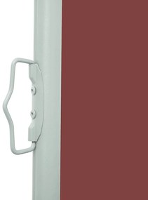 Toldo lateral retrátil para pátio 100x300 cm castanho
