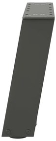 Pés para mesa de centro em forma de U, 2 peças, antracite, 50x(30-31)