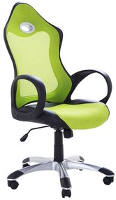 Cadeira de escritório giratória e ajustável verde iCHAIR Beliani