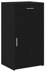 Buffet vidaXL Preto Carvalho 30x42,5x93 cm Madeira de engenharia