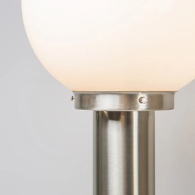 Moderno poste de luz de exterior em aço inoxidável 100 cm - Sfera Moderno