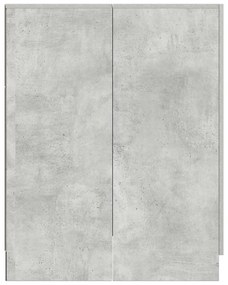 Armário máquina lavar roupa 71x71,5x91,5 cm cinzento-cimento