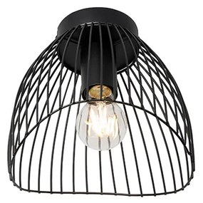 Candeeiro de teto design preto 20cm - Pua