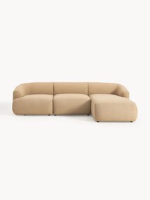 Sofá de canto modular em bouclé Sofia (4 lugares)