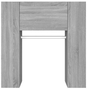 Armário corredor 97,5x37x99 cm madeira processada sonoma cinza