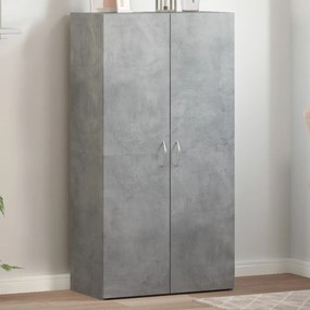 vidaXL Arquivador 60x32x115 cm derivados de madeira cinzento cimento