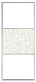 Divisória de chuveiro 115x195 cm vidro ESG design pedras