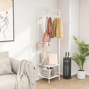 Mesa de console com prateleira aberta e compartimentos de armazenamento, estrutura de aço, preta