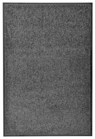 Tapete de porta lavável 60x90 cm antracite