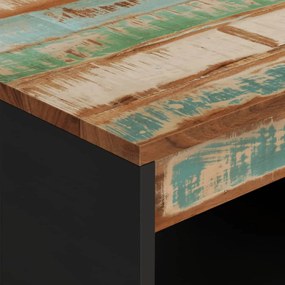 Mesa de centro 55x50x40 cm madeira recuperada maciça