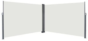 vidaXL Toldo Lateral Retrátil Creme 600 x 200 cm Metal