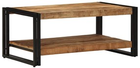 Mesa de centro 90x50x38 cm madeira de mangueira áspera maciça