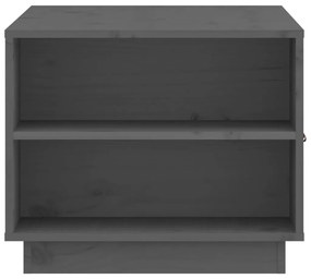 Mesa de centro 100x50x41 cm madeira de pinho maciça cinza