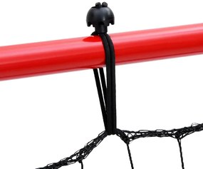 Rede de ressalto para futebol ajustável 100 x 100 cm