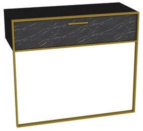 Aparador Polka – Dourado e Preto – 90 x 76,8 x 38,5 cm