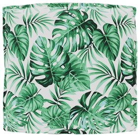 Cushion de Palete para Assento Estampa de Folhas 80x80x12 cm em Tecido