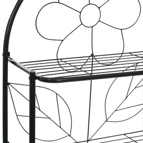 Toalheiro preto 60x33x174 cm