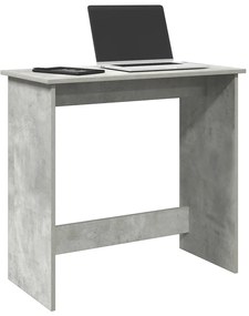 vidaXL Secretária 80x40x75 cm contraplacado cinzento cimento