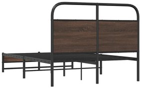 Estrutura cama s/ colchão derivados madeira carvalho castanho