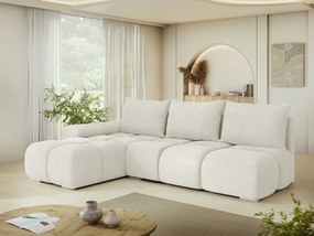 Sofá de canto Camden 106, Cama com arrumação, 270x183x85cm, 129 kg, Pernas: Plástico