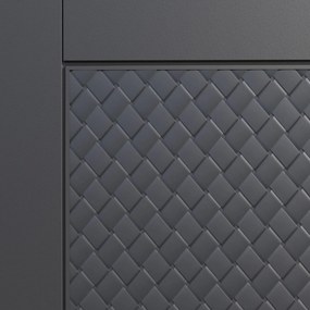 Caixa exterior com tampo Matuba 310L Rodas 119 x 48 x 60 cm Antracite