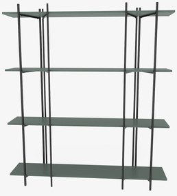 Estante Moss – Verde e Preto – 160x180x29,6 cm