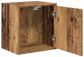 Armários de parede para garagem 2 pcs derivados de madeira