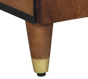 Sideboard 38x33x160 cm Madeira maciça de mangueira