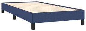 Estrutura de cama 90x200 cm tecido azul