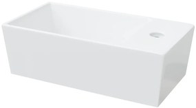 Lavatório 48x25x15 cm cerâmica branco