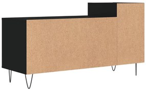 Móvel de TV 100x35x55 cm madeira processada preto