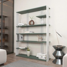 Estante Jenny – Verde e Branco – 120 cm x 160 cm x 29,6 cm