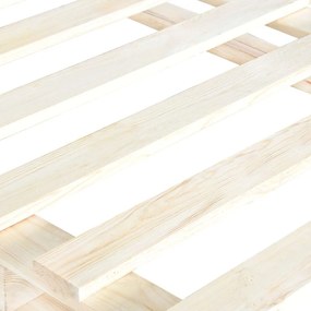 Estrutura de cama com cabeceira 90x200 cm pinho maciço