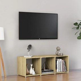 Móvel de TV 107x35x37 cm derivados de madeira carvalho sonoma