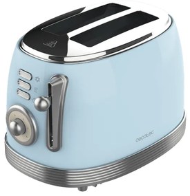 Torradeira Toast&Taste 800 Vintage Light Blue. 850 W, Dupla Ranhura Curta Extra Larga 3,8 cm, 2 Torradas, Acabamento em Aço Inoxidável, Estilo Vintage