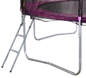 Trampolim ao ar livre para adultos e crianças 244cm de diâmetro Carga de 100kg Rosa