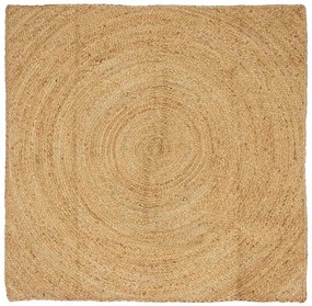 vidaXL Tapete Castanho 120 x 120 cm Juta