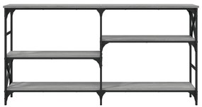 Mesa consola 150x29x76,5 cm derivados madeira cinzento sonoma