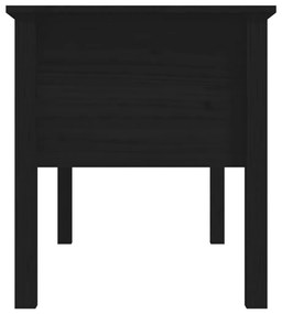 Mesa de centro 102x49x55 cm pinho maciço preto