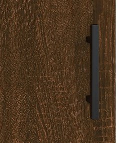 Armário alto derivados madeira 69,5x31x115 cm carvalho castanho