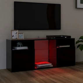 Móvel de TV Maze com Luzes LED de 120cm - Preto - Design Moderno