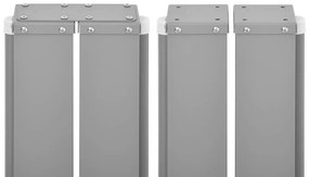 Toldo lateral retrátil para pátio 140x1200 cm antracite
