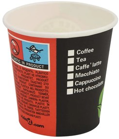 Copos de café descartáveis 1000 pcs papel 120 ml (4 oz)