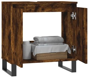 Armário casa de banho 58x33x60 cm deriv.madeira carvalho fumado