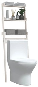 Toalheiro 63,5x32x179 cm madeira de pinho maciça branco