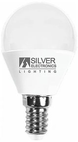 Lâmpada LED Esférica Silver Electronics E14 7W Luz Quente