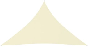 Para-sol estilo vela tecido oxford triangular 3x3x4,24 m creme