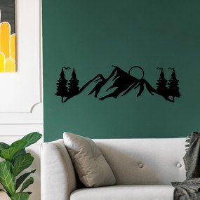Acessório Decorativo de Parede Landscape 3 – Preto – 20 x 70 cm