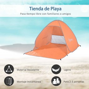 Tenda Pop-up Instantânea e Portátil com Janelas Protetoras para Piquen